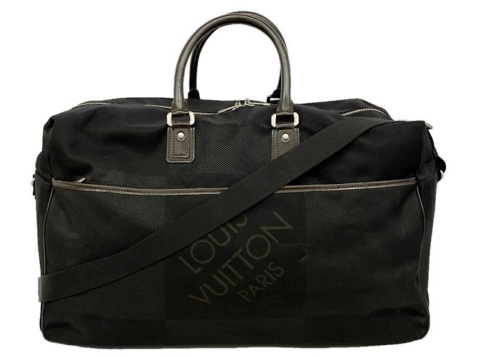Sac Louis Vuitton Boston Damier Géant Souverain Noir