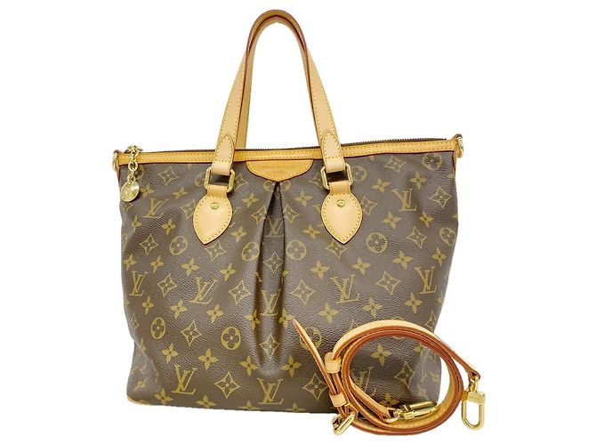 Sac à main Louis Vuitton Monogram Palermo PM Marron