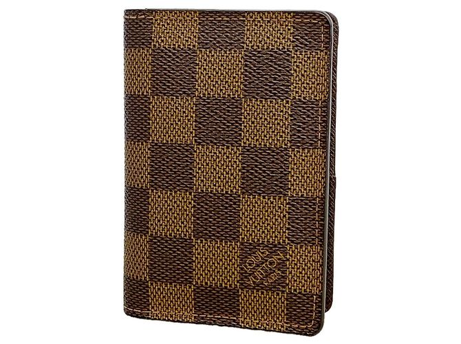 Louis Vuitton Damier Organizer de Poche Card Case Damier ebene