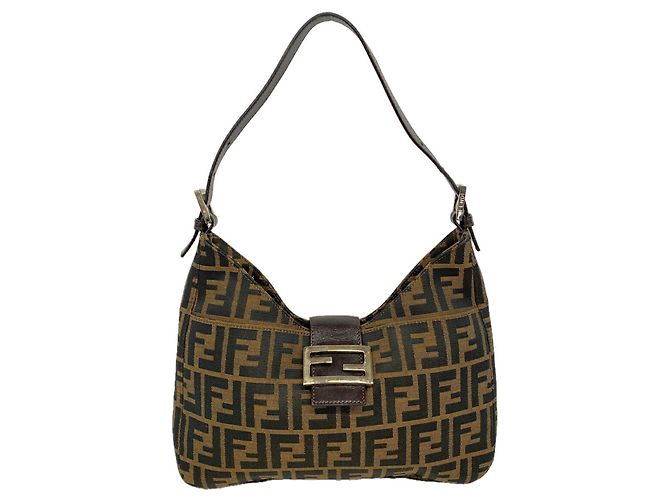 Bolsa Fendi Zucca em nylon e canvas Marrom