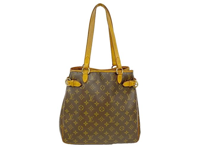 Sac cabas vertical Louis Vuitton Monogram Batignolles Marron