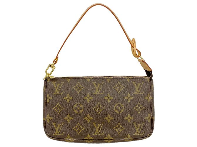 Louis Vuitton Monogram Pochette Accessoires M51980 Marrone
