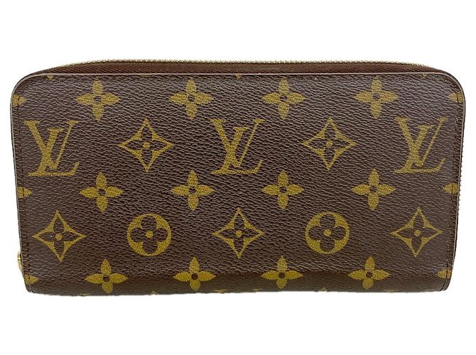 Cartera Zippy Monogram Louis Vuitton Castaño