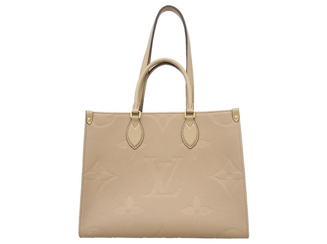 Louis Vuitton Monogram Empreinte OnTheGo MM Tote Bag Grau