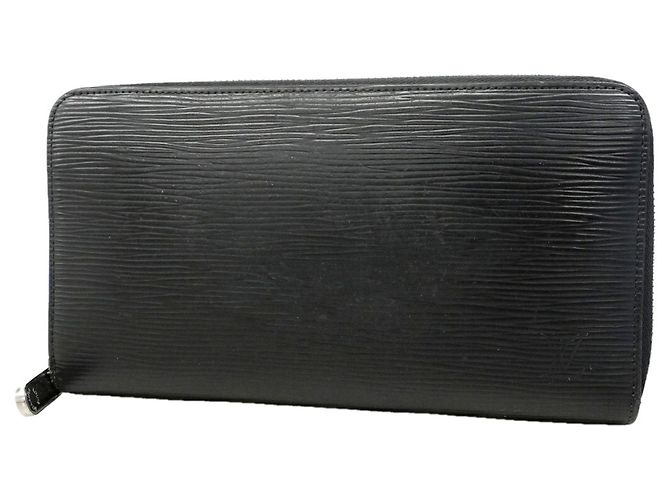Louis Vuitton Epi Zippy Organizer NM Long Wallet Black