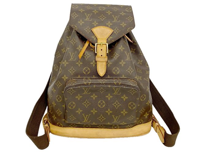 Louis Vuitton Monogram Montsouris GM Rucksack Braun