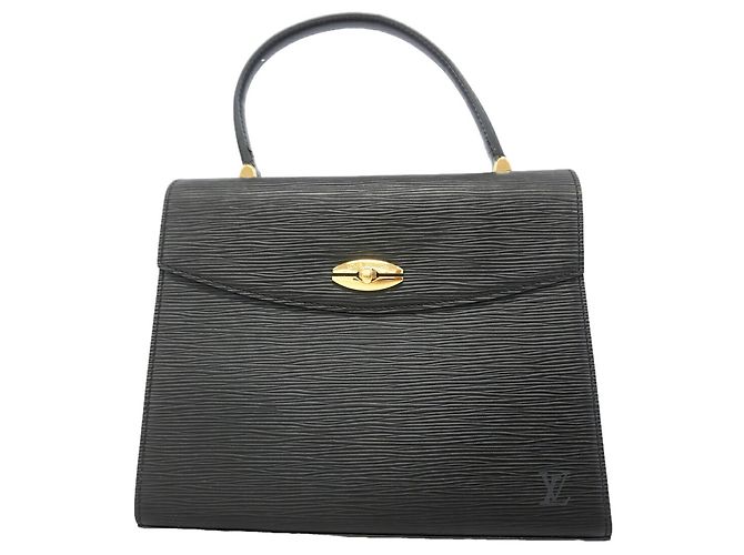 Louis Vuitton Epi Malzerbes Handtasche Schwarz