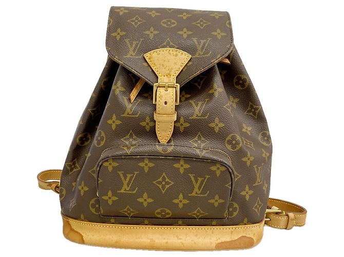 Louis Vuitton Monogram Montsouris MM Rucksack Braun
