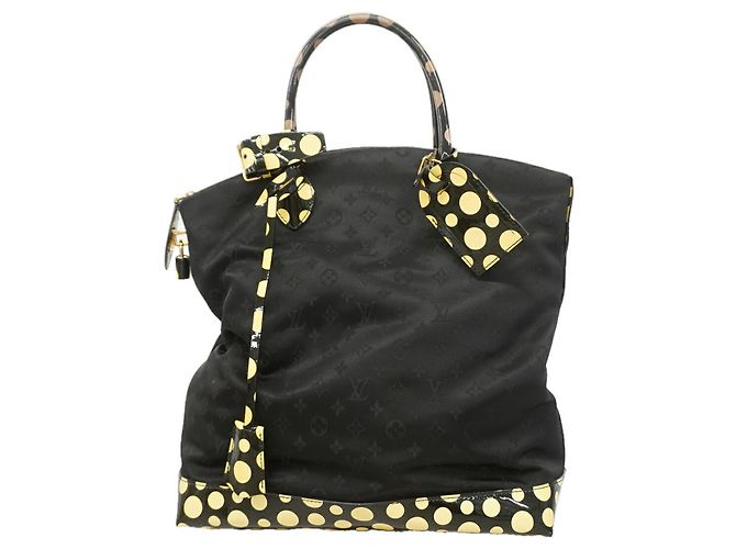 Bolso Tote Louis Vuitton Monogram Dot Infinity Lockit MM Negro