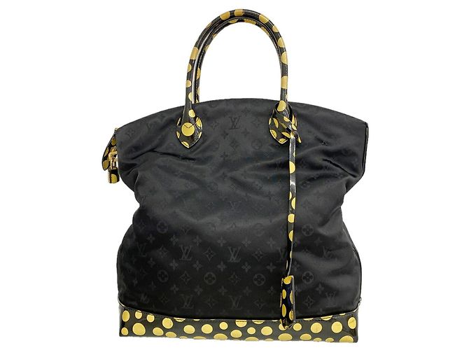 Bolso Tote Louis Vuitton Monogram Dot Infinity Lockit MM Negro