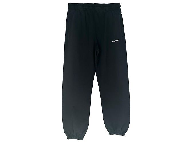 Off White Calças Curtas de Moletom Off-White Wave Out Diag em algodão preto
