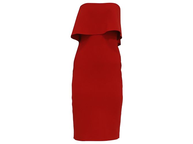 Autre Marque Likely Driggs trägerloses Midi-Kleid aus rotem Polyester
