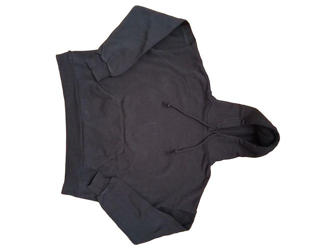 Autre Marque Schwarzer Hoodie mit Pailletten-Flügeln