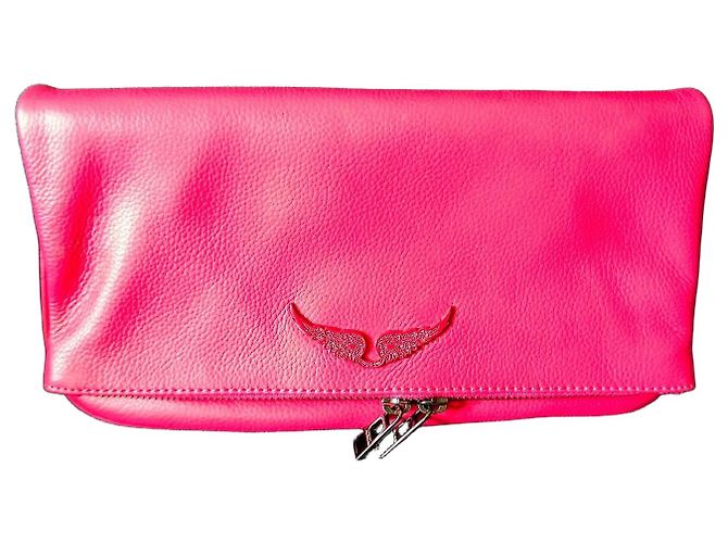 Zadig & Voltaire Sac Rock en cuir rose