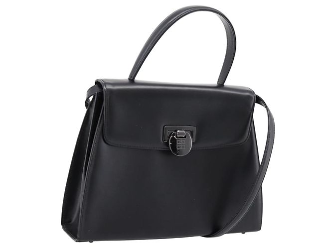 Sac à main GIVENCHY en cuir 2way Noir Auth BA15552A