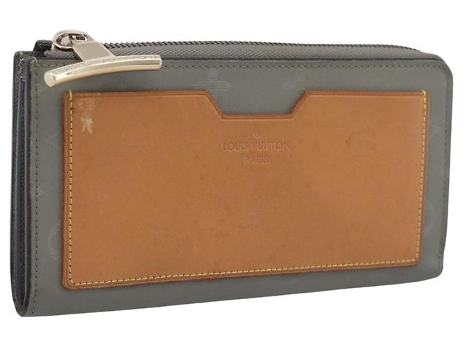 LOUIS VUITTON Monogram Titanium Portefeuille Cosmos Wallet M63237 LV Auth 204961 Brown