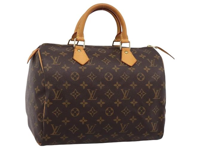 Bolsa de mão LOUIS VUITTON Monogram Speedy 30 M41526 LV Auth 203906SAV Monograma