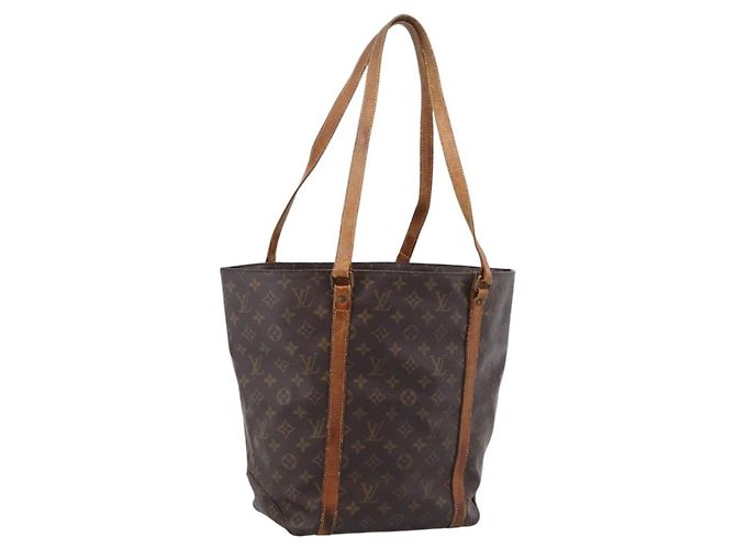 LOUIS VUITTON Monogram Sac Shopping GM Tote Bag M51110 LV Auth LN170 Monogramme