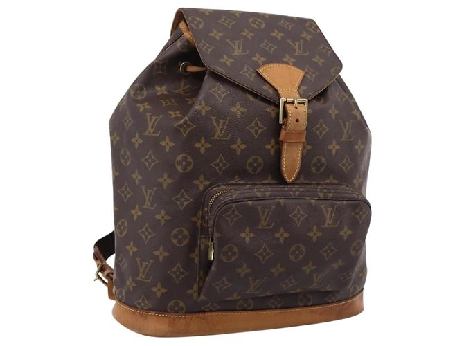 LOUIS VUITTON Monogram Montsouris GM Backpack M51135 LV Auth ka6288