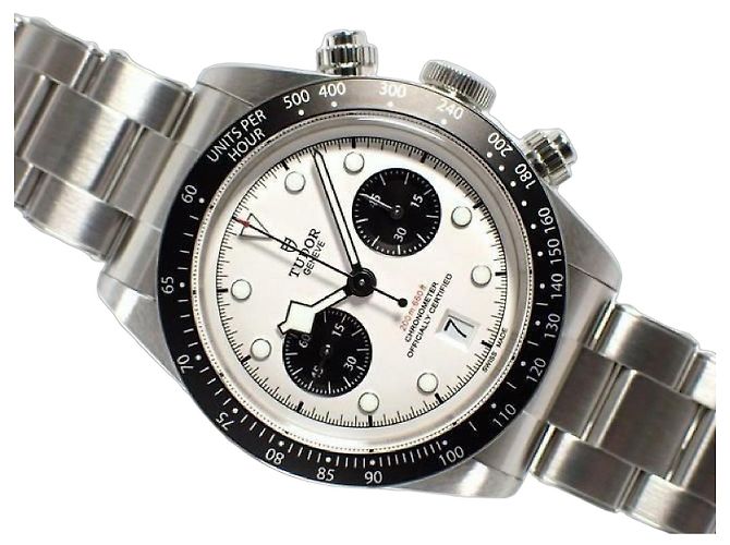 Autre Marque TUDOR Black Bay Chrono Opaline x black 79360N nova fivela '25 Masculino Prata
