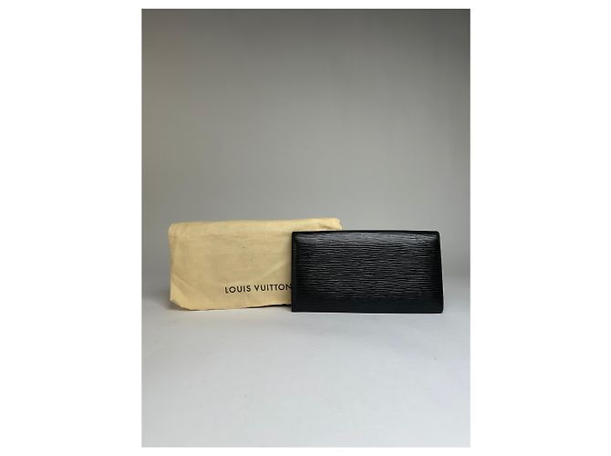 Vintage Louis Vuitton Epi Leather Bifold Wallet Late 1990s Black