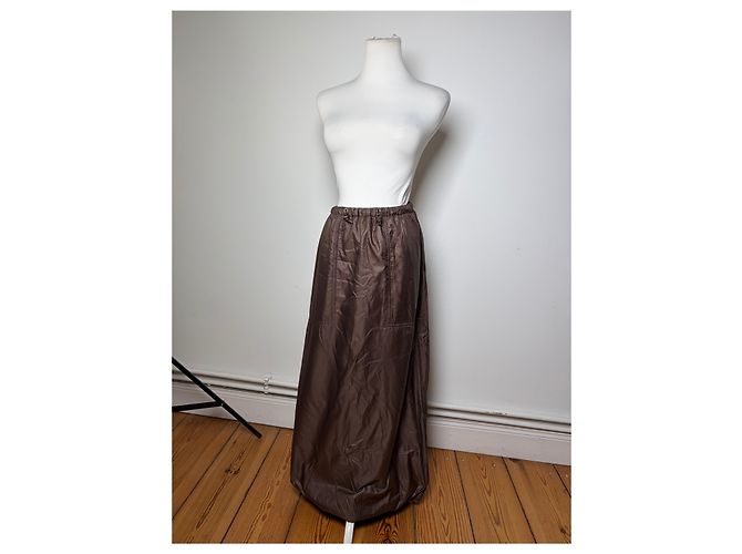 Vintage Issey Miyake Maxirock Braun M