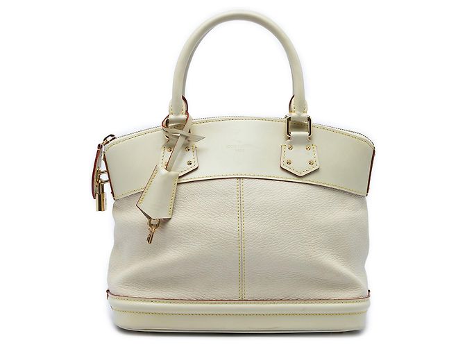 Louis Vuitton Suhali Lockit PM Handtasche Weiß