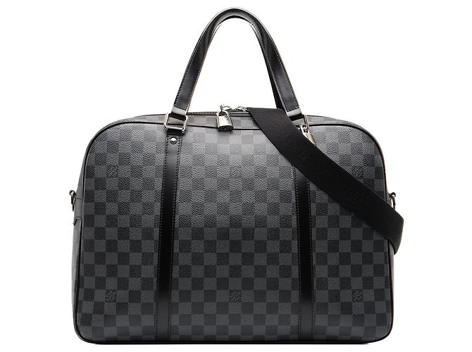 Borsa da viaggio Louis Vuitton Damier Graphite Jorn Nera Nero