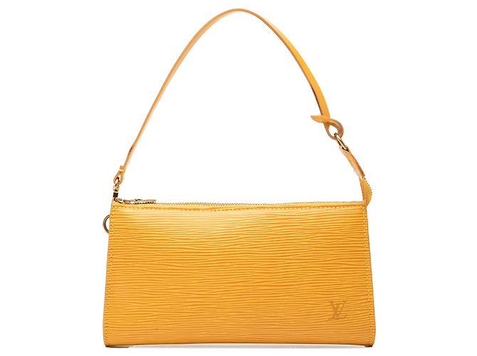 Borsa a tracolla Louis Vuitton Epi Pochette Accessoires Gialla Giallo
