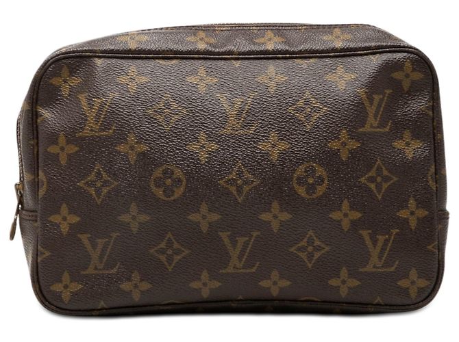 Louis Vuitton Monogram Trousse Toilette 23 Clutch Bag Braun