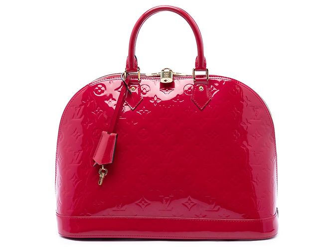 Louis Vuitton Monogram Vernis Alma GM Handtasche rot