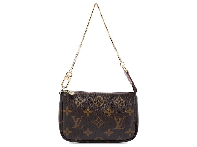 Sac à main Mini Pochette Accessoires Monogram Louis Vuitton Marron