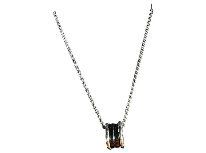 Bulgari Collana Bvlgari B.zero1 in argento e ceramica nera Nero Silver hardware