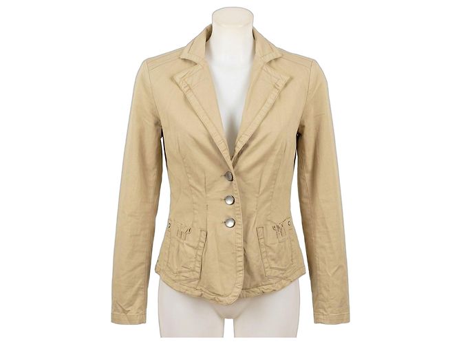 Giacca Sportmax in cotone elasticizzato beige