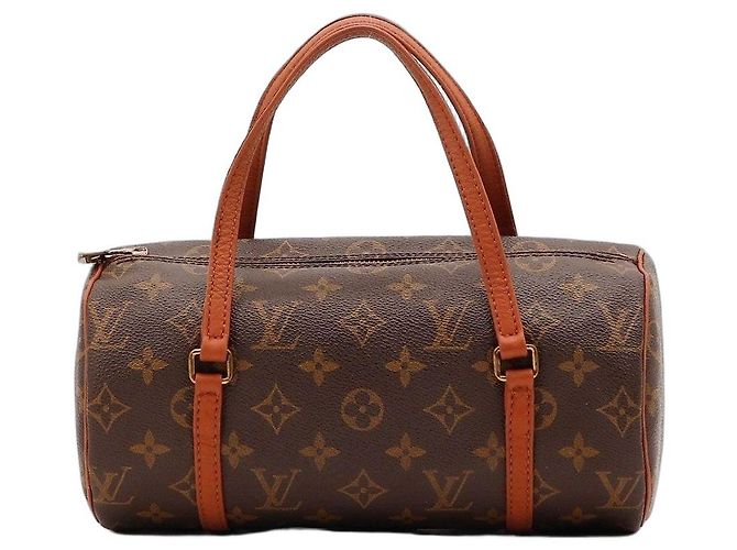Bolso Louis Vuitton Monogram Papillon 30 Castaño Monograma