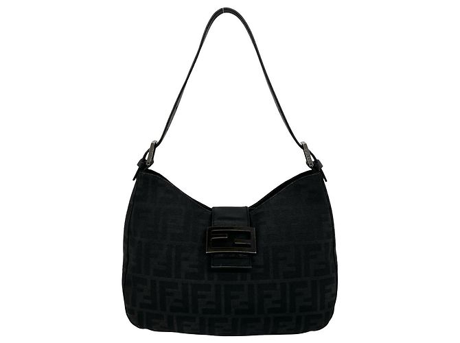 Borsa FENDI Zucca FF Logo Pattern Nero