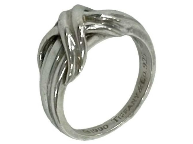 Autre Marque Anello Tiffany Vintage Signature Silver Band Argento