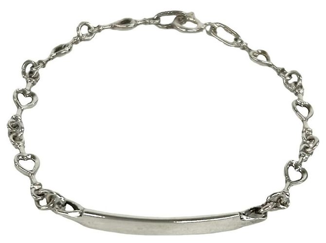 Autre Marque Bracciale ID Tiffany Vintage Heart Link Argento
