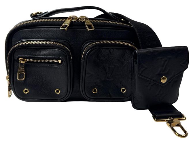Borsa a tracolla Louis Vuitton Monogram Empreinte Nero