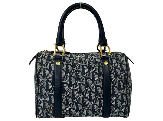 Borsa Mini Boston Christian Dior Navy Blu navy