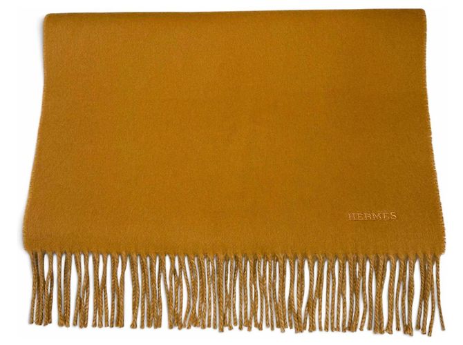 Hermès Stola in cashmere Hermes in beige e camel Cammello