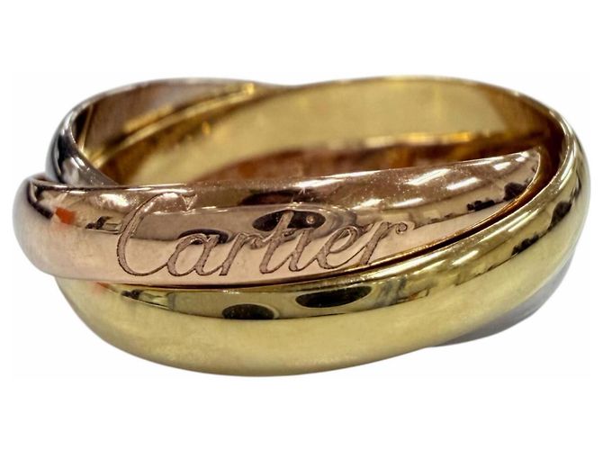 Anello Cartier Trinity in oro tricolore D'oro