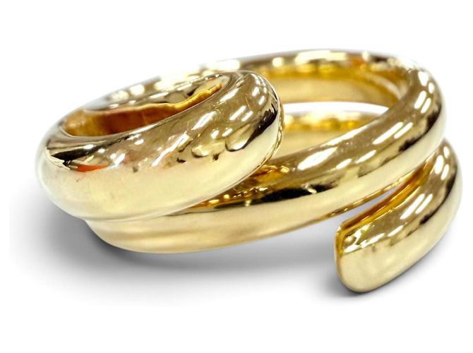 Bottega Veneta Gold Band Ring Golden