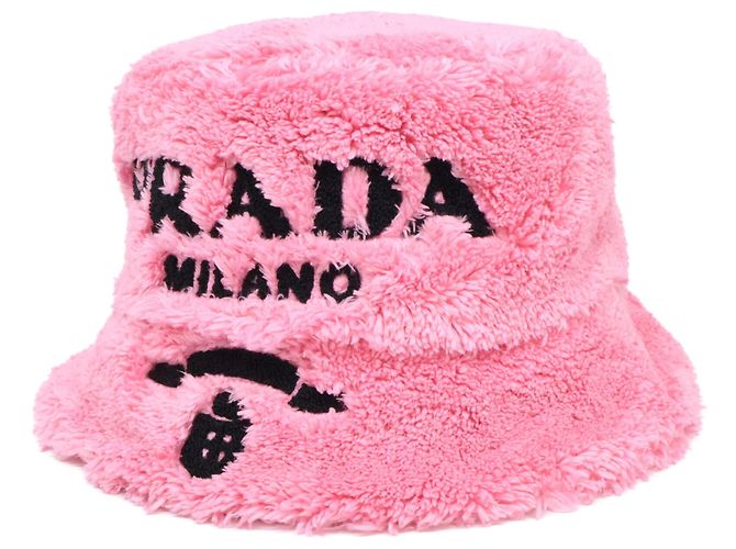 Prada Pink Terrycloth Bucket Hat