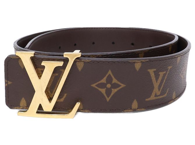 Ceinture réversible Louis Vuitton Monogram Canvas Marron