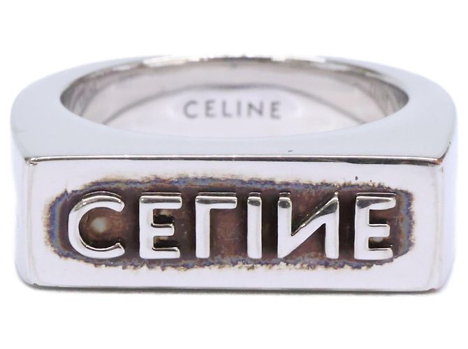 Céline Anillo Celine Monochrome Stamp Plata