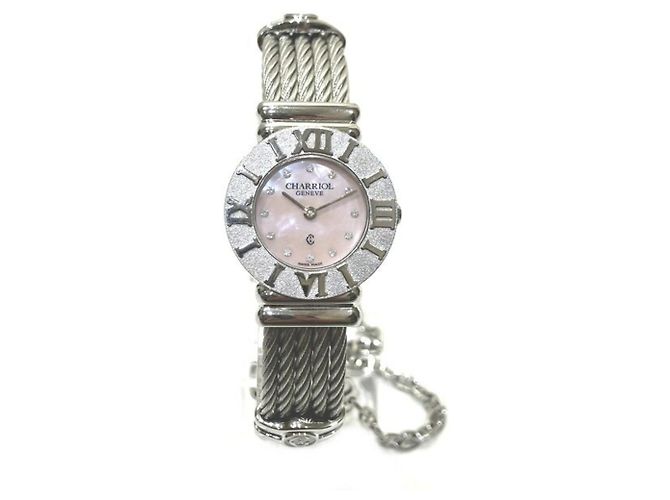 Autre Marque Charriol Saint-Tropez 028R Quartz Pink Shell Uhr