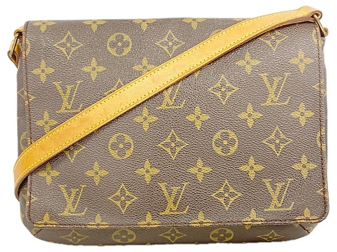 Louis Vuitton Monogram Musette Tango Schultertasche Braun
