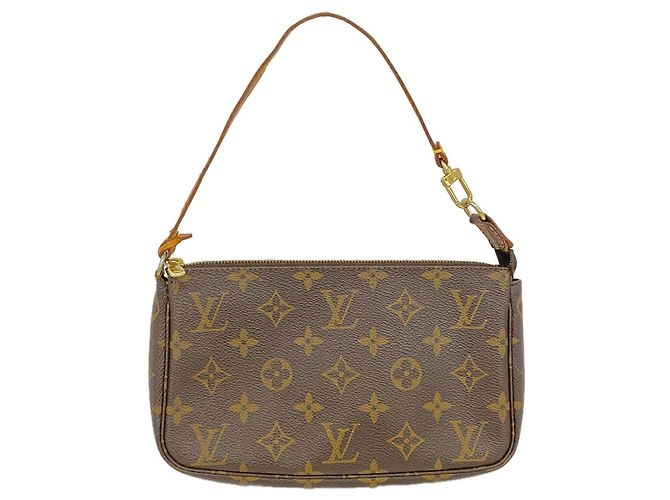 Louis Vuitton Monogram Pochette Accessoires M51980 Pouch Marrone