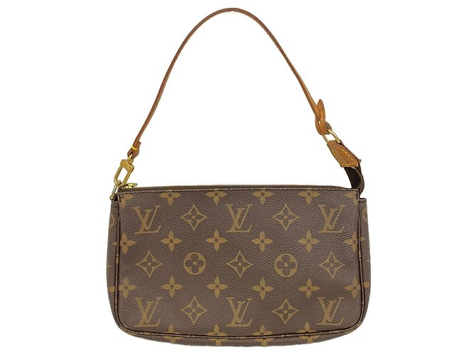 Louis Vuitton Monogram Pochette Accessoires M51980 Marrone